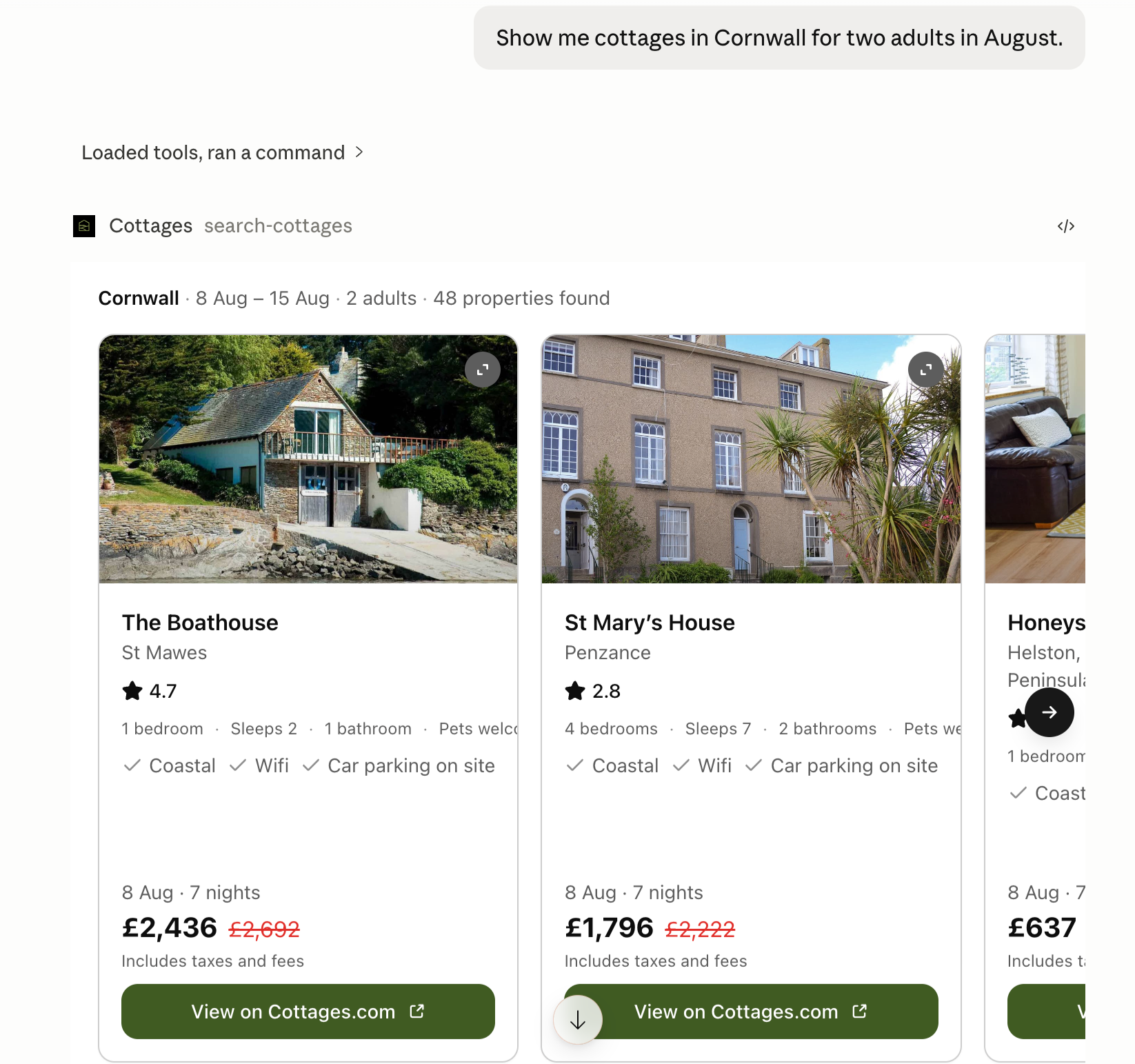 Cottages screenshot
